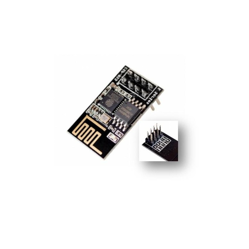 ESP8266 ESP-01S transceptor wifi IOT 2,4 GHz.