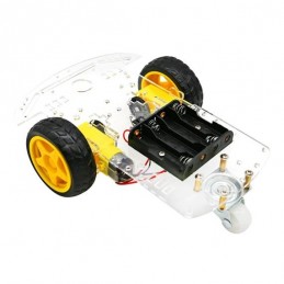 Chasis 2WD de coche inteligente Arduino DIY. Smart Car Robot Kit  de dos ruedas con Codificador de Velocidad