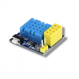 Módulo adaptador de Sensor de temperatura y humedad DHT11  y transceptor wifi ESP8266 - ESP01 |ESP01S