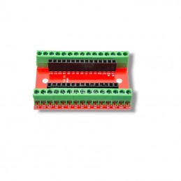 IO shield de expansión roja con terminales de tornillo  para Arduino Nano y compatibles
