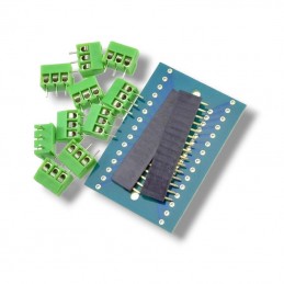 IO shield de expansión con terminales con tornillo  para Arduino Nano y compatibles en kit