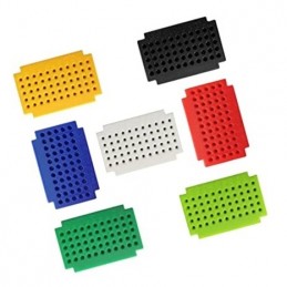 Micro protoboard varios colores de 55 contactos de PCB sin soldadura tablero de pruebas ZY-55