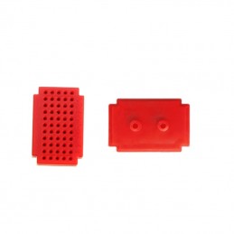 Micro protoboard roja 55 contactos de PCB sin soldadura tablero de pruebas ZY-55