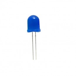 Diodos LED de 10 mm azul de lente difusa