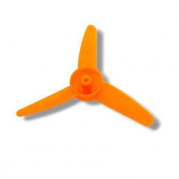 Hélice naranja modelo K398 Molino de viento  de 3 palas para motor pequeño